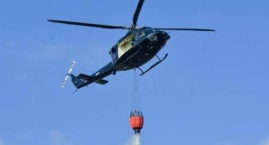 Bell 412 Deployed To Douse Wildfire